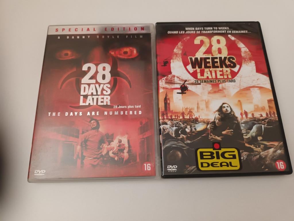 Dvd pakket 28 days weeks later, Cd's en Dvd's, Dvd's | Horror, Vanaf 16 jaar, Ophalen of Verzenden, Zo goed als nieuw, Overige genres