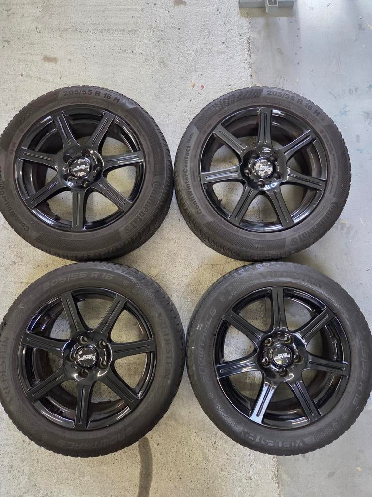 Aluminium set velgen, Ophalen, Gebruikt, 16 inch, Banden en Velgen