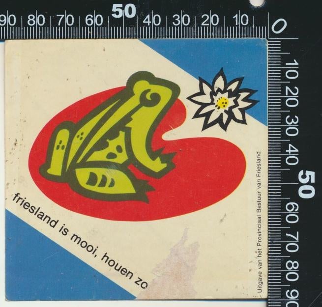 Sticker: Provinciaal Bestuur van Friesland, Ophalen of Verzenden, Zo goed als nieuw, Bedrijf of Vereniging