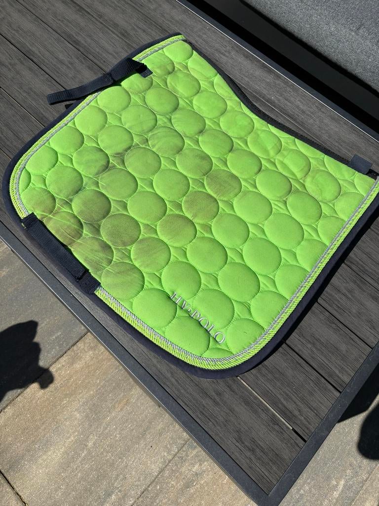 Fel groen hv polo dekje, Dieren en Toebehoren, Full (L), Gebruikt, Dressuurdekje, Ophalen of Verzenden