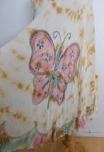 Ibiza/boho/hippie vlinder print jurk! free size/L/XL, Kleding | Dames, Bruin, Verzenden, Maat 46/48 (XL) of groter, Zo goed als nieuw