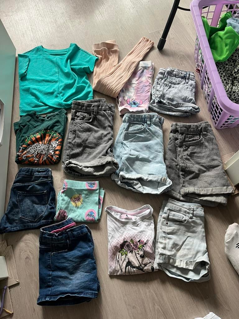 Kledingpakket meisje maat 134 140 zomer, Ophalen of Verzenden, Gebruikt, Maat 134