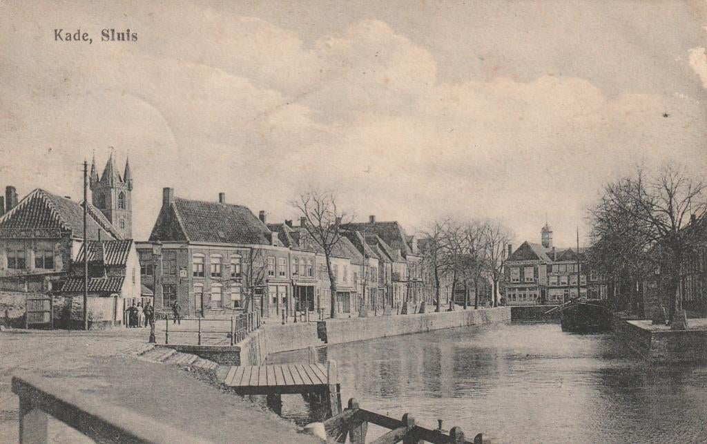 SLUIS Kade, Verzenden, 1920 tot 1940, Gelopen, Zeeland