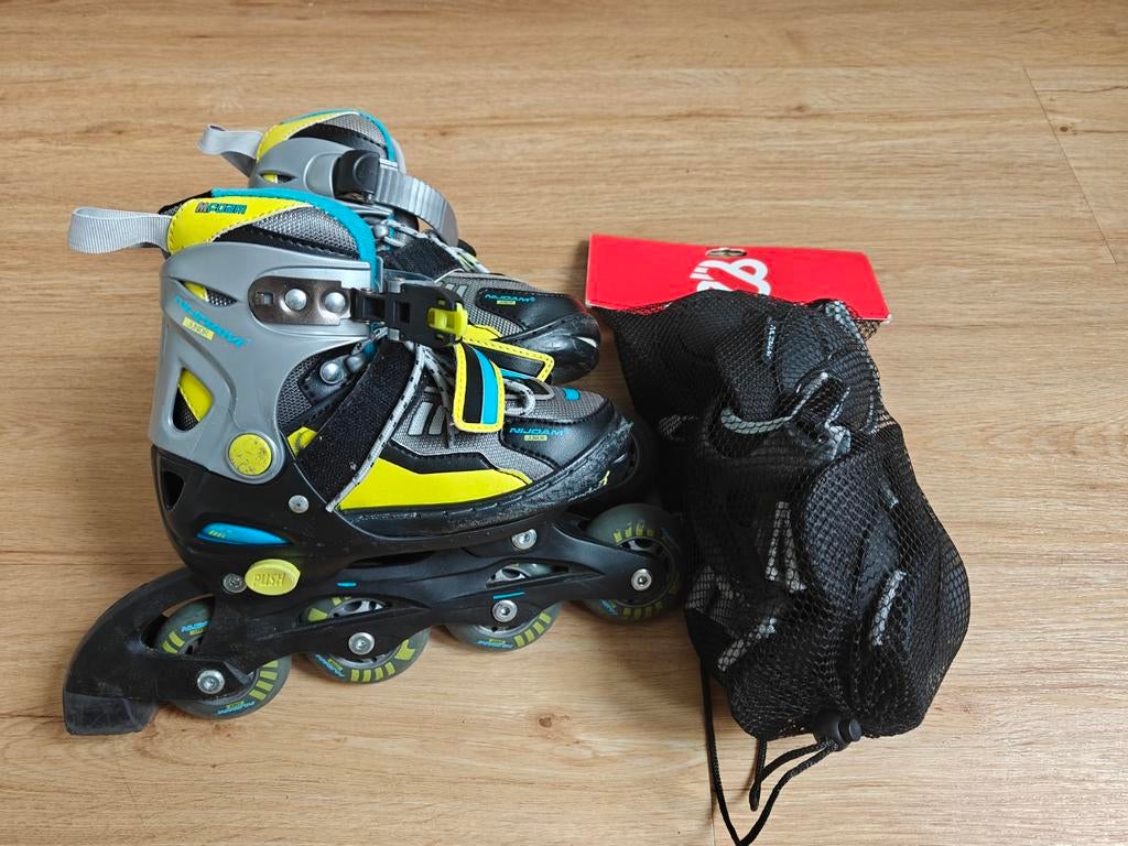 Nijdam skeelers met beschermers maat 30-33, Ophalen, Verstelbaar