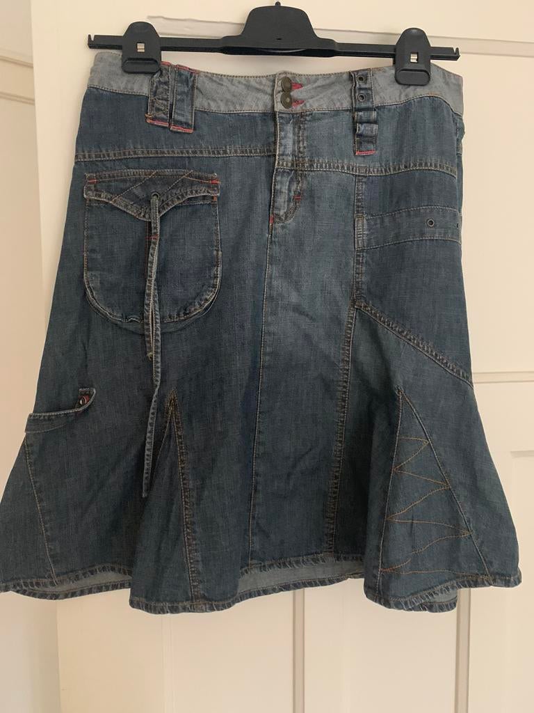 Fransa spijkerrok, Kleding | Dames, Verzenden, Zo goed als nieuw, Maat 42/44 (L), Blauw