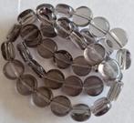 Streng munt vorm glas kralen diamant grijs 10 mm, Verzenden, Nieuw, Kraal