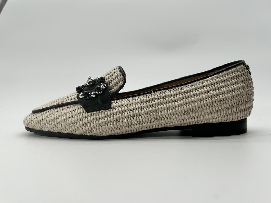 Marcos Nalini, maat 37.5 Geklede loafers in crème wit, Verzenden, Wit, Nieuw, Marcos Nalini