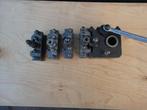 Beitelhouderset Rapid A Snelwisselhouder + 4 houders, Ophalen of Verzenden, Gebruikt, Metaaldraaibank, 500 tot 1000 mm