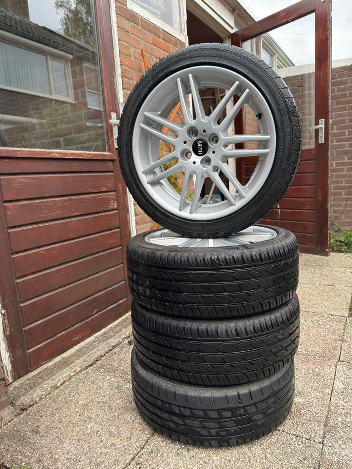 Mini velgen 17 inch met zomerbanden, Auto-onderdelen, Banden en Velgen, Banden en Velgen, Zomerbanden, 17 inch, 205 mm, Personenwagen