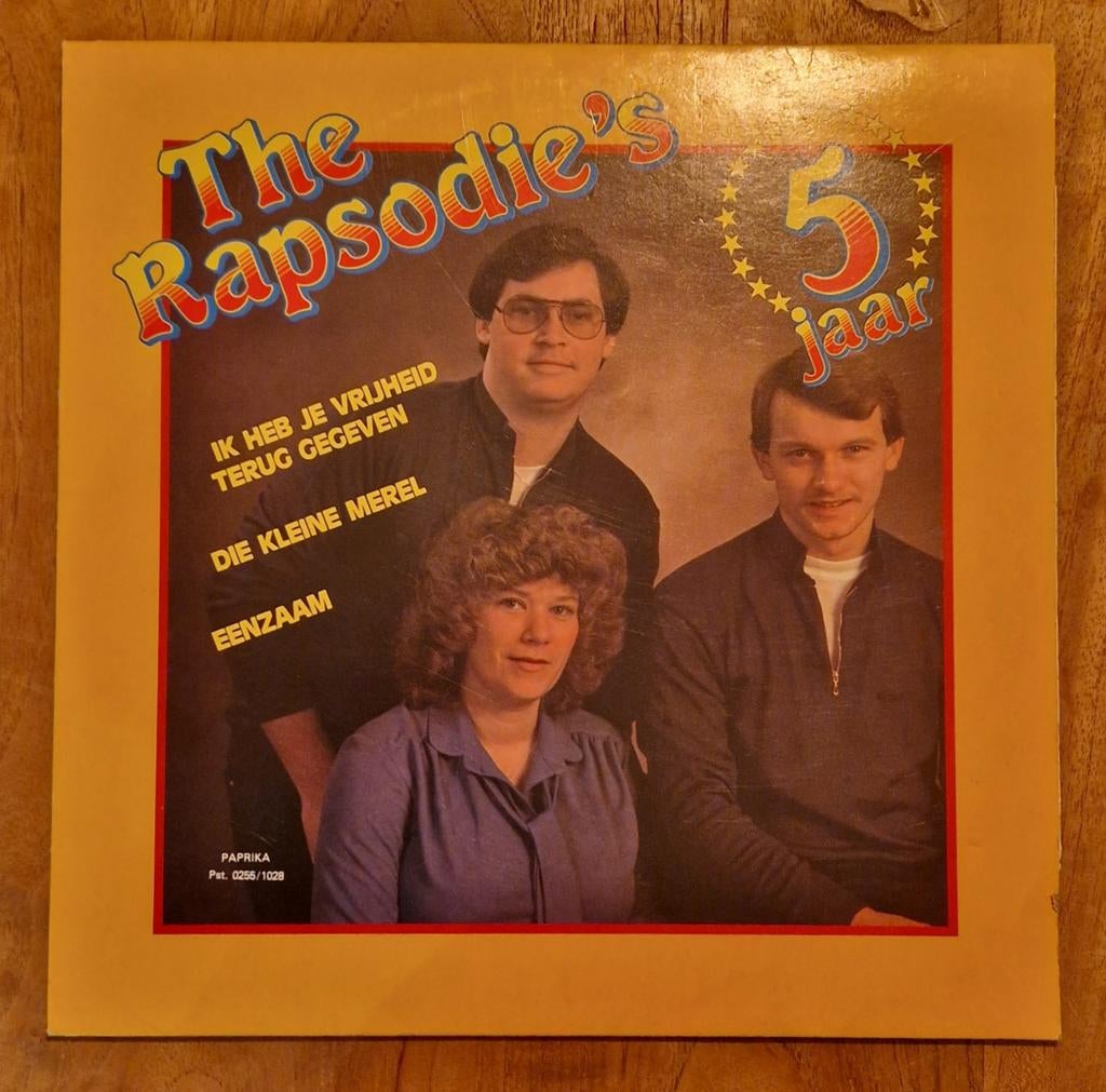 The Rapsodie's - Vijf Jaar - LP - VG+/NM - Zeldzaam!, Ophalen of Verzenden, Zo goed als nieuw, 12 inch, Levenslied of Smartlap