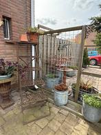 Tuin decoratie trap van ijzer leuk met bloempotjes, Ophalen, Zo goed als nieuw