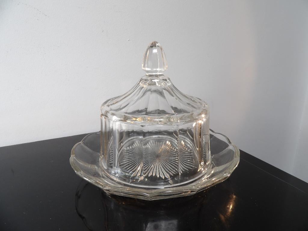 Art Deco Val st Lambert Stolp, Antiek en Kunst, Antiek | Glas en Kristal, Ophalen of Verzenden