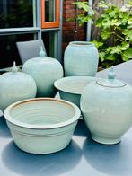 Set van 6 keramieken potten en schalen, Anton Visch, Ophalen of Verzenden