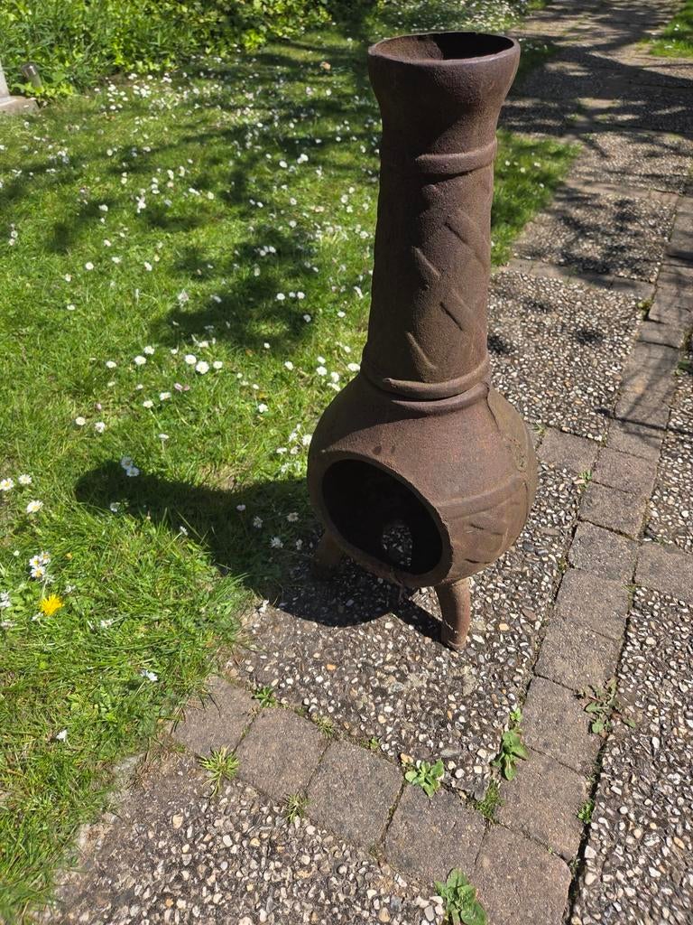 Rustieke gietijzeren terrashaard / vuurkorf, Ophalen