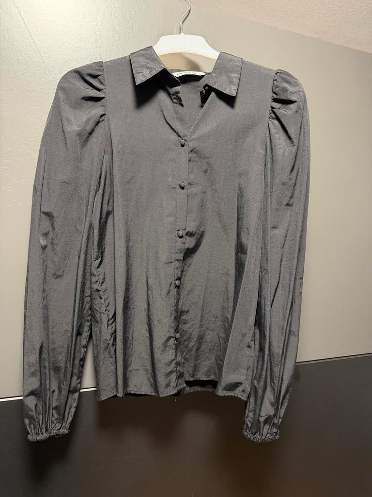 Poppeline zwarte blouse Stradivarius maat S, Kleding | Dames, Blouses en Tunieken, Ophalen of Verzenden, Gedragen, Maat 36 (S)