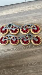 Mooie skeelerwielen met Atom frame 100 mm, Ophalen of Verzenden