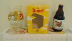 Duvel glas de zes hopduivels  + 1 Duvel + Viltjes, Ophalen of Verzenden, Zo goed als nieuw, Glas of Glazen, Duvel