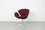 Fritz Hansen Swan fauteuil, Cozy stof: Burgundy (rood), Huis en Inrichting, Fauteuils, Ophalen, Gebruikt, Minder dan 75 cm, Stof