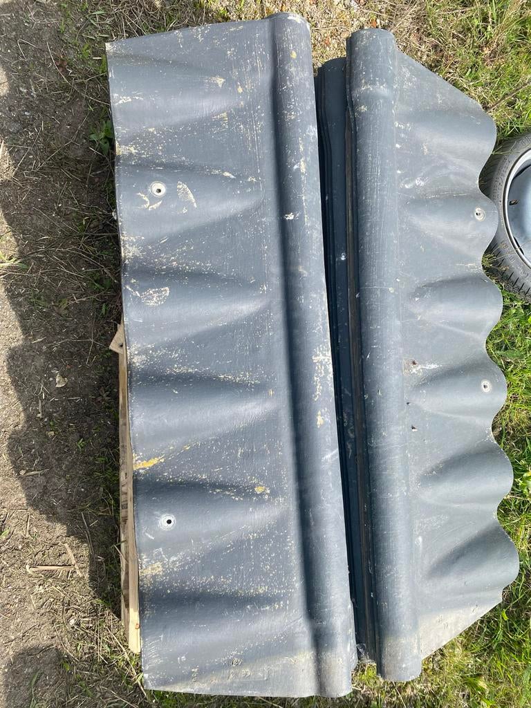 Golfplaten voor nok, geen asbest!, Ophalen, Kunststof, Gebruikt, Minder dan 5 m²