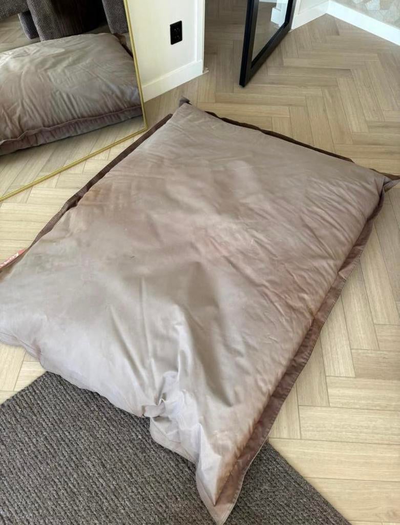 Zitzak FatBoy Taupe, Ophalen of Verzenden, Zo goed als nieuw