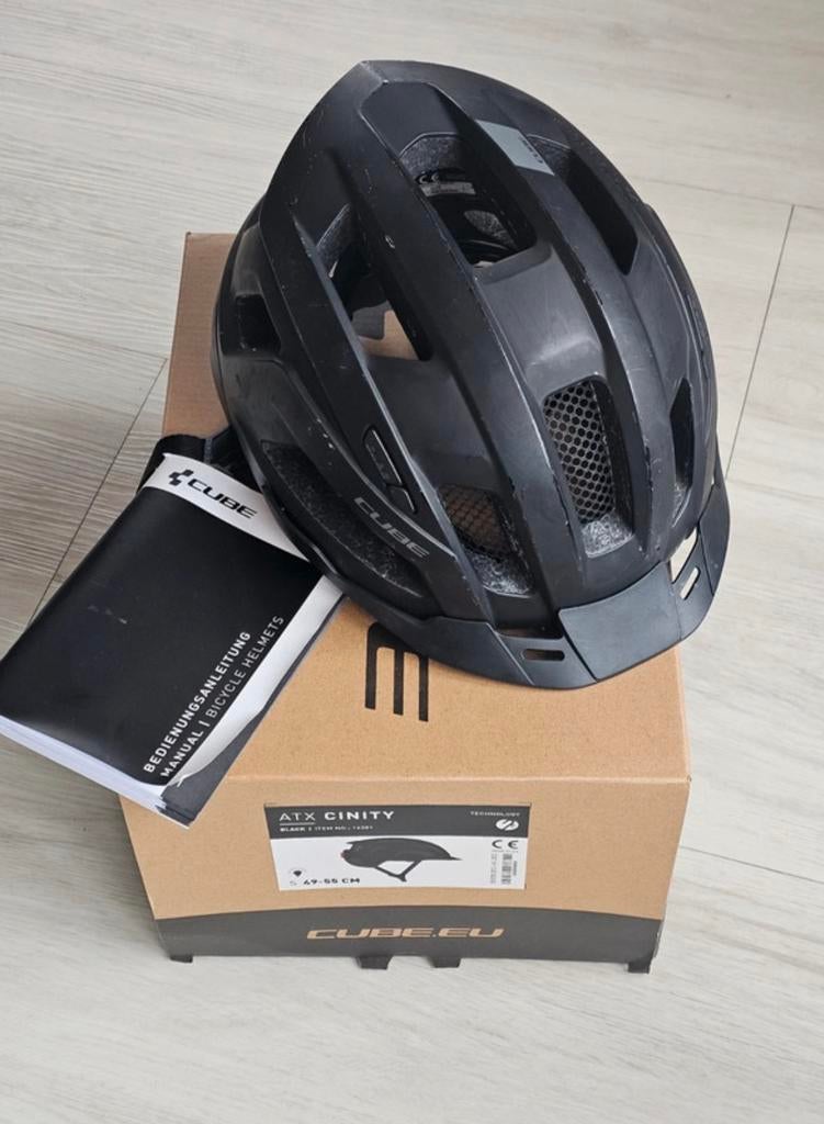 Cube ATX Cinity fietshelm kind – zwart – maat S 49-55 cm, Ophalen of Verzenden, Gebruikt, S
