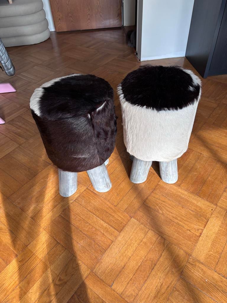 Twee krukken van PTMd, Ophalen, Zo goed als nieuw, Hout