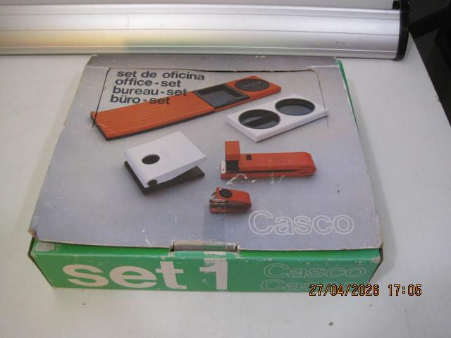 casco bureauset vintage design kunststof (387), Ophalen of Verzenden