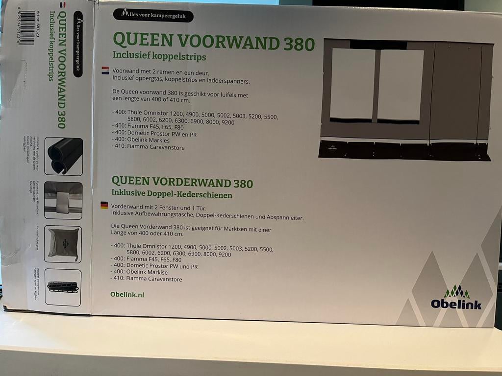 Queens voorwand voor lluifel, Ophalen of Verzenden, Zo goed als nieuw