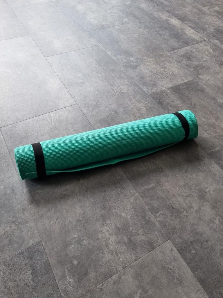 Groene Yogamat - Zo goed als nieuw, Sport en Fitness, Ophalen, Zo goed als nieuw, Yogamat
