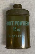 Vintage Militair Voetpoeder Blik - 1 3/4 Oz, Ophalen of Verzenden, Overige soorten, Overige gebieden, Overige typen