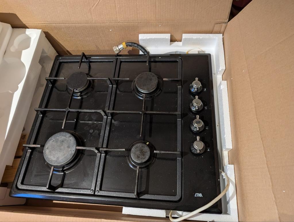 Gaskookplaat inbouw, Ophalen, Gebruikt, Minder dan 85 cm, 4 kookzones