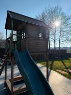 Leuk speelhuisje met ballenbak/zandbak, Ophalen, Gebruikt, Hout