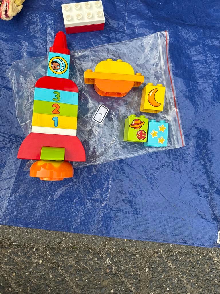 Duplo Ruimte Raket en Planeten Set, Gebruikt, Overige thema's, Ophalen of Verzenden, Duplo