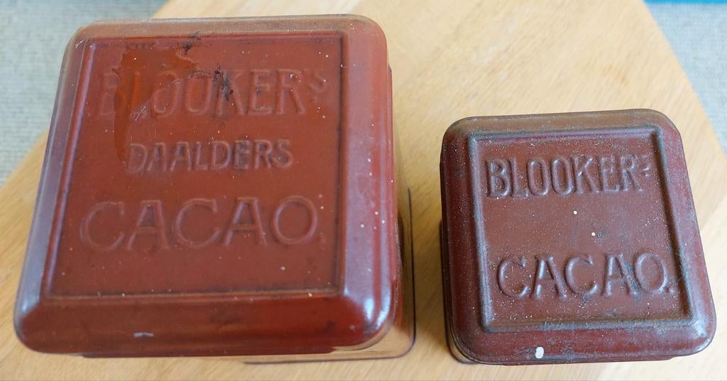 Blooker's Daalders Cacao blikken, Ophalen of Verzenden, Gebruikt, Overige