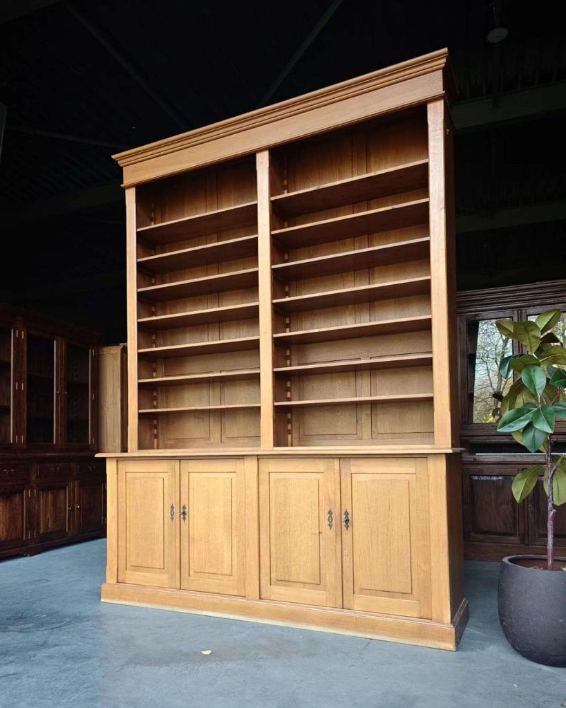 Wauw! Mega hoge bibliotheekast | Boekenkast eikenhout #2373