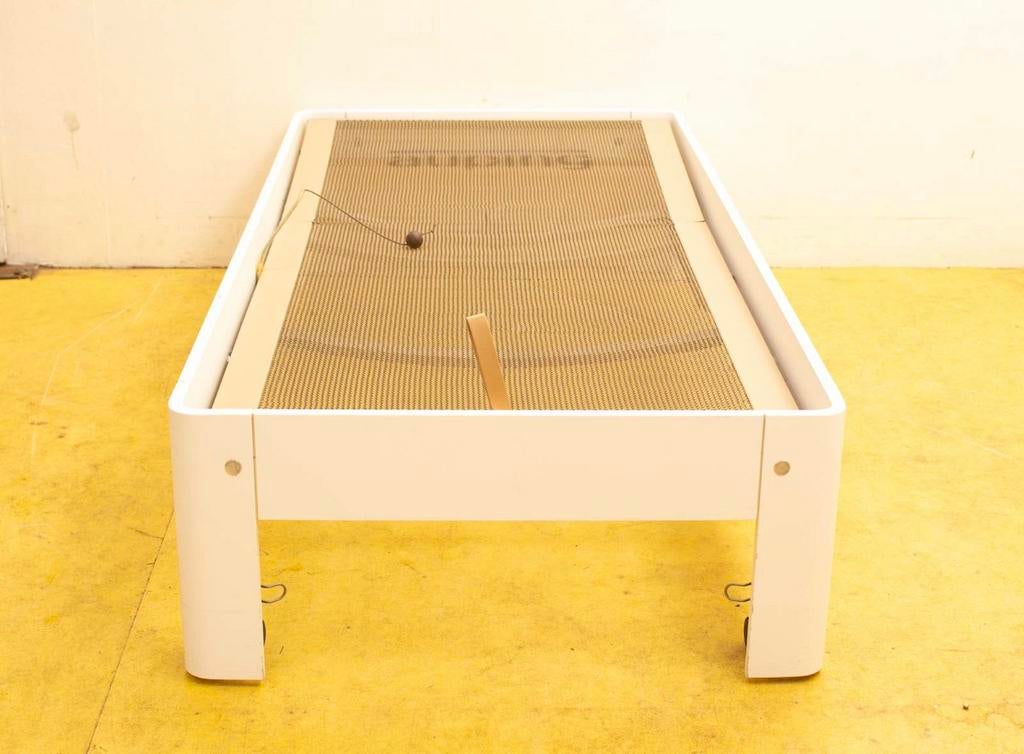 Auping Auronde bed wit 80x200, Huis en Inrichting, Slaapkamer | Bedden, Ophalen, Gebruikt, Eenpersoons, Wit