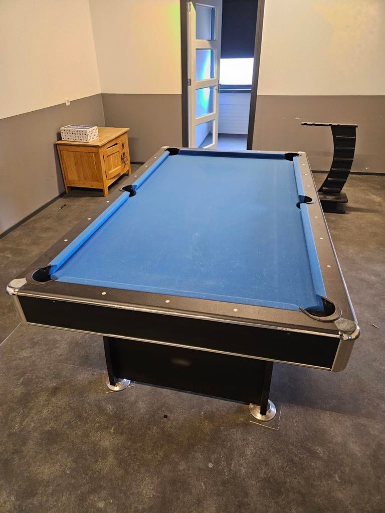 Pooltafel met ballen en keu's, Sport en Fitness, Biljarten en Poolen, Ophalen of Verzenden, Gebruikt, Pooltafel