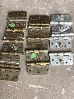 Partij kogellager scharnieren, Doe-het-zelf en Verbouw, Hang- en Sluitwerk, Ophalen, Zo goed als nieuw, IJzer, Scharnier