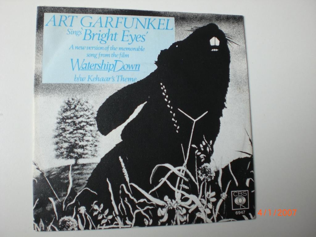 single Art Garfunkel Bright Eyes, Cd's en Dvd's, Vinyl Singles, 7 inch, Single, Ophalen of Verzenden, Zo goed als nieuw
