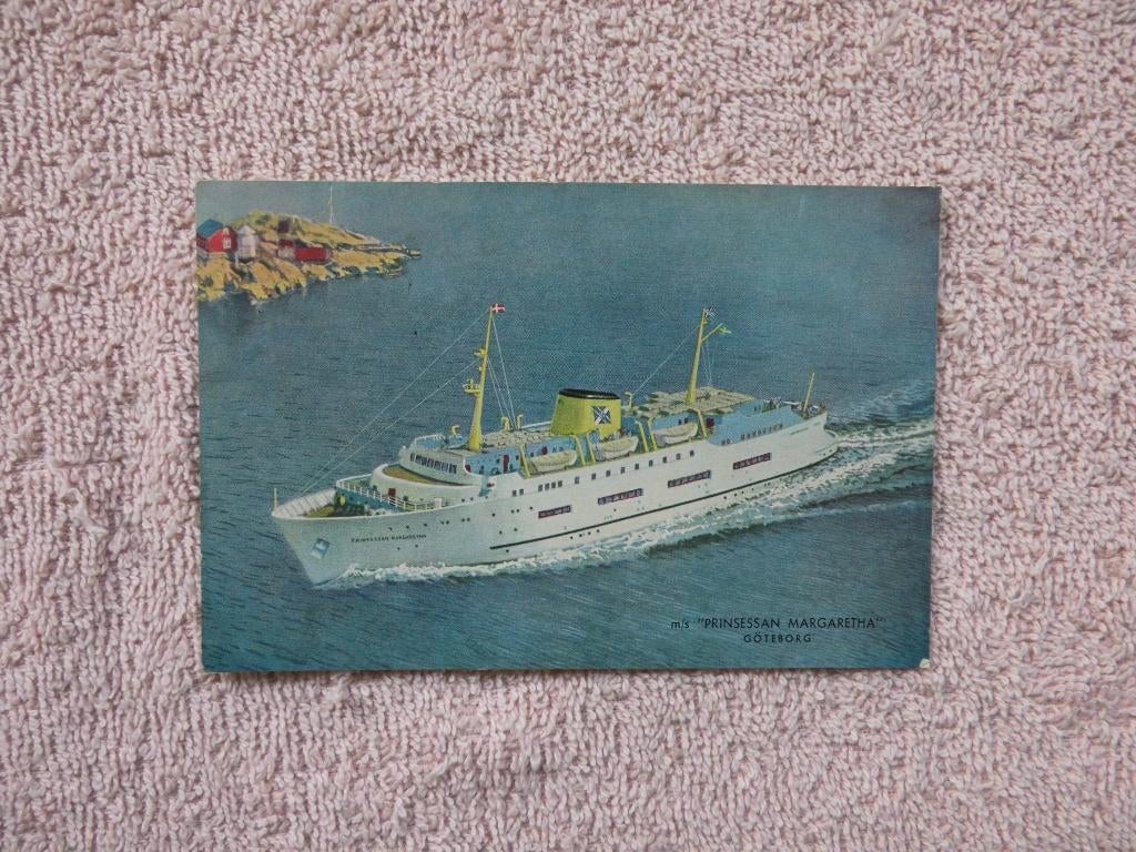 Götenborg , m.s Prinsessan margaretha. Schip / Scheepvaart, Verzamelen, Ophalen of Verzenden, 1940 tot 1960, Gelopen, Overig Europa