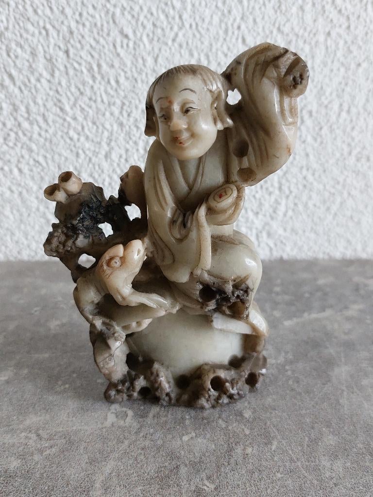 CHINEES SPEKSTEEN BEELDJE, Ophalen of Verzenden