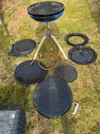 Skottelbraai cadec delux met diverse accessoires t.e.a.b., Ophalen, Gebruikt