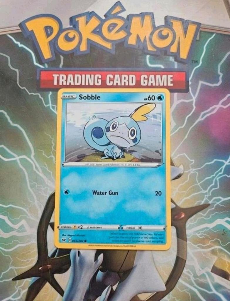 Sobble 054/202 Sword&Shield base set pokemon kaart nm, Ophalen of Verzenden, Zo goed als nieuw, Losse kaart