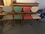 4 vintage stoelen, Ophalen, Gebruikt, Overige kleuren, Vintage