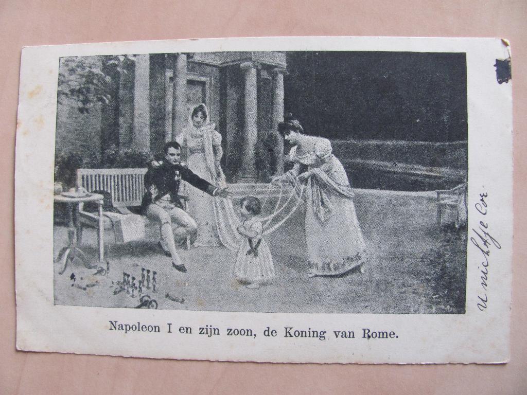 Wateringen 1903 2x hist. kaart Napoleon. J. Zaat, Ophalen of Verzenden, Voor 1920, Gelopen, Zuid-Holland