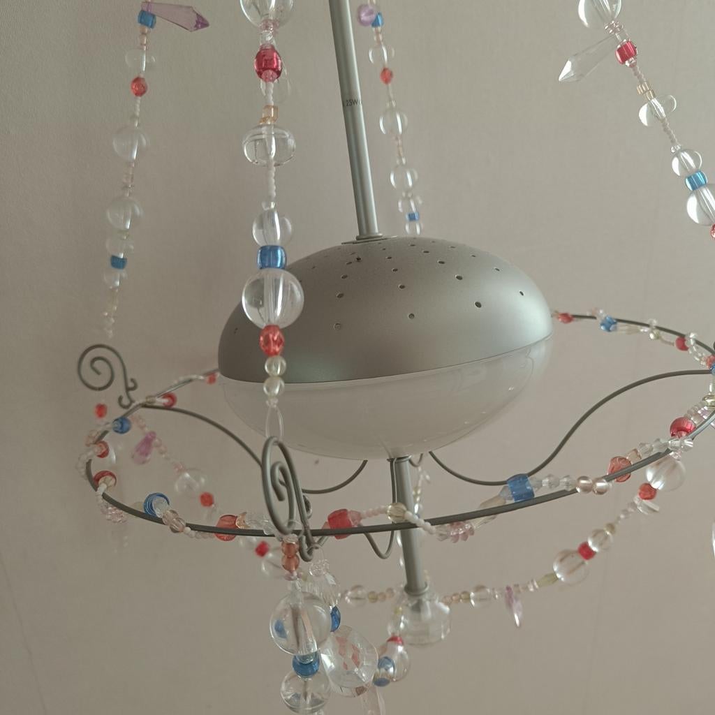 Leuke kinderlamp met kralen, Ophalen, Gebruikt, 50 tot 75 cm, Speels, Kinderkamer, Modern
