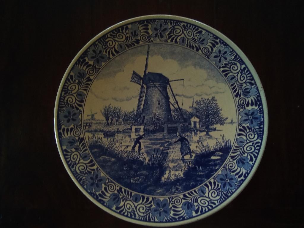 Delfsblauw bord, Antiek en Kunst, Ophalen