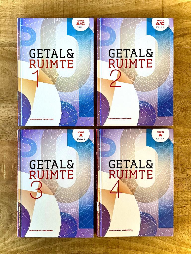 Getal & Ruimte VWO A/C Deel 1, 2, 3, 4 + Uitwerkingen. Ed 11, Boeken, VWO, Wiskunde A, Ophalen of Verzenden, Zo goed als nieuw