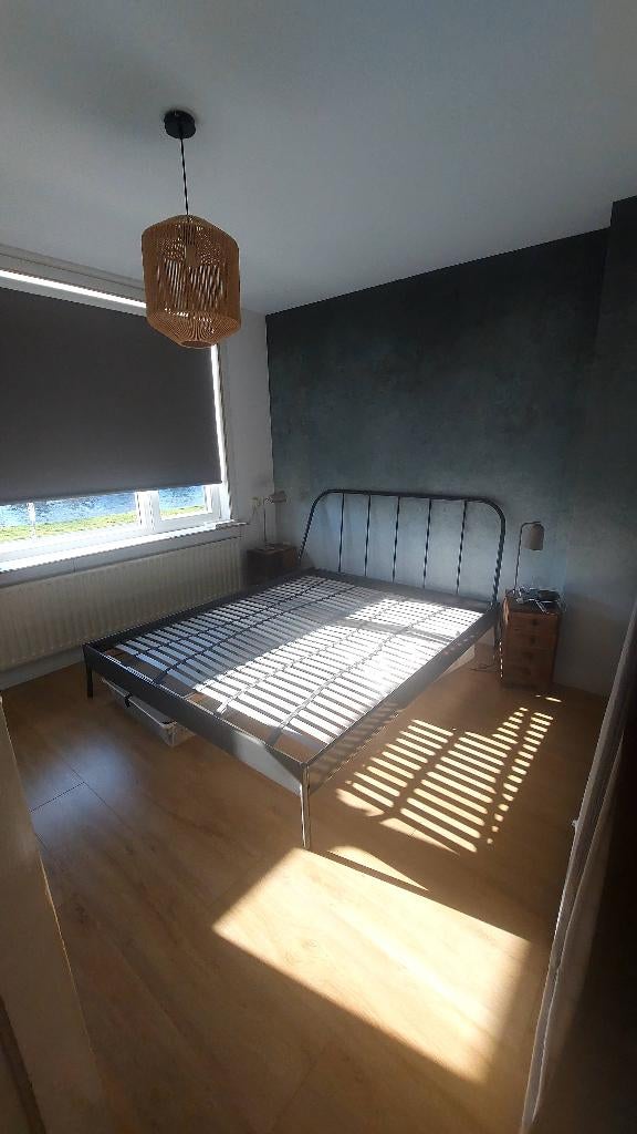 Ikea kopardal 160x 2 bed incl lattenbodems, Ophalen, Tweepersoons, Zo goed als nieuw, 200 cm