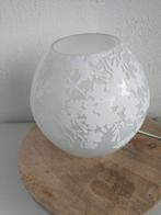 IKEA Tafellamp met Bloemenmotief, Ophalen of Verzenden, Zo goed als nieuw, Glas, Minder dan 100 cm